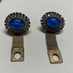 Elegant Blue and Gold Men’s cufflinks